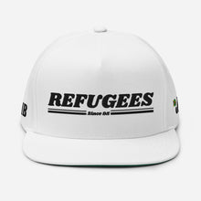 Load image into Gallery viewer, REFUGEES 2.0 HAT - WHITE Flat Bill Cap