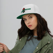 Load image into Gallery viewer, EVERYTHING ROSES SNAPBACK - GREEN/WHITE
