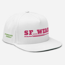 Load image into Gallery viewer, SF WEAR 5STAR - WHITE/ HOT PINK Flat Bill Cap