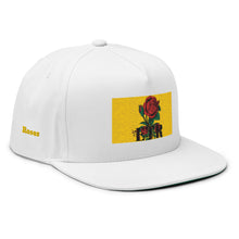 Load image into Gallery viewer, ETR 1 ROSE HAT - WHITE/BLUE Flat Bill Cap