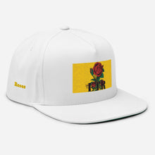 Load image into Gallery viewer, ETR 1 ROSE HAT - WHITE/BLUE Flat Bill Cap