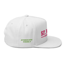 Load image into Gallery viewer, SF WEAR 5STAR - WHITE/ HOT PINK Flat Bill Cap