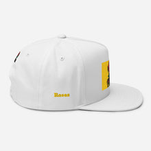 Load image into Gallery viewer, ETR 1 ROSE HAT - WHITE/BLUE Flat Bill Cap