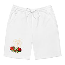 Load image into Gallery viewer, Rosary Men's Fleece Shorts - White