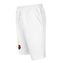 Load image into Gallery viewer, Rosary Men's Fleece Shorts - White