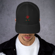 Load image into Gallery viewer, 1 Rose - Black Trucker Hat