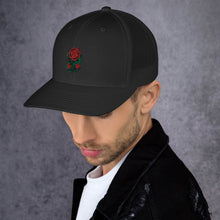 Load image into Gallery viewer, 1 Rose - Black Trucker Hat
