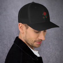 Load image into Gallery viewer, 1 Rose - Black Trucker Hat