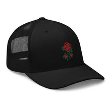 Load image into Gallery viewer, 1 Rose - Black Trucker Hat