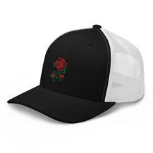 Load image into Gallery viewer, 1 Rose - Black/White Trucker Hat