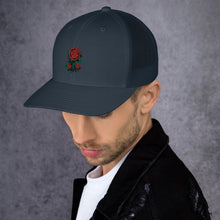 Load image into Gallery viewer, 1 Rose - Navy Blue Trucker Hat
