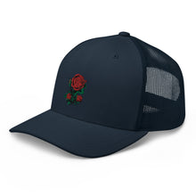 Load image into Gallery viewer, 1 Rose - Navy Blue Trucker Hat