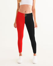Load image into Gallery viewer, SF WEAR 2 TONE Athletic Wear Top - Red/Black Women's Yoga Pants