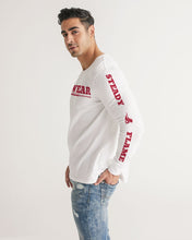 Load image into Gallery viewer, SF WEAR 5STAR LONGSLEEVE - WHITE/RED Men's All-Over Print Long Sleeve Tee
