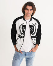 Load image into Gallery viewer, SF WEAR 1 (2 TONE) JACKET - PITCH BLACK/WHITE Men's Bomber Jacket