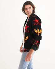 Load image into Gallery viewer, SF WEAR FULLY LOGO FIRE - BLACK Men's Bomber Jacket