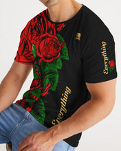 Load image into Gallery viewer, RIGHTSIDE FULLY ROSES - BLACK/GOLD Men's Tee