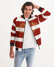 Load image into Gallery viewer, SF WEAR 2 TONE - BURGUNDY/WHITE Men's Bomber Jacket