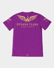 Load image into Gallery viewer, STEADY FLAME GOLD-PURPLE Men's Tee