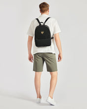 Load image into Gallery viewer, SF LEATHER BACKPACK BLACK Classic Faux Leather Backpack