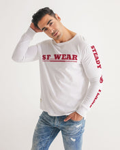 Load image into Gallery viewer, SF WEAR 5STAR LONGSLEEVE - WHITE/RED Men's All-Over Print Long Sleeve Tee