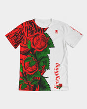Load image into Gallery viewer, RIGHTSIDE FULLY ROSES - WHITE/RED Men's Tee