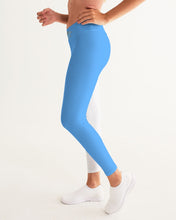 Load image into Gallery viewer, SF WEAR 2 TONE Athletic Wear Bottom - Carolina blue/White Women's Yoga Pants