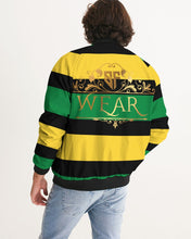 Load image into Gallery viewer, YARDIE (SF WEAR 3 TONE) - BLACK/GREEN/YELLOW Men's Bomber Jacket