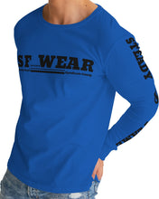 Load image into Gallery viewer, SF WEAR 5STAR LONGSLEEVE - BLUE Men's All-Over Print Long Sleeve Tee