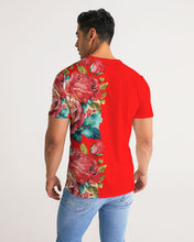 Load image into Gallery viewer, LEFTSIDE FULLY ROSE - RED Men's Tee