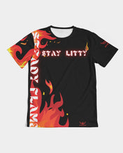 Load image into Gallery viewer, RRIGHTSIDE FLAME-BLACK Men's Tee