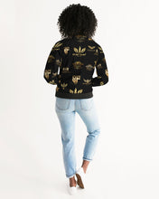 Load image into Gallery viewer, FULLY LOGO JACKET FEMALE - BLACK Women's Bomber Jacket