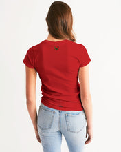 Load image into Gallery viewer, ROSES - MAROON RED Women's All-Over Print Tee