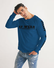 Load image into Gallery viewer, SF WEAR 5STAR LONGSLEEVE -DARK BLUE Men's All-Over Print Long Sleeve Tee