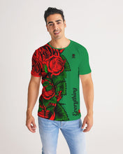 Load image into Gallery viewer, RIGHTSIDE FULLY ROSES - GREEN Men's Tee