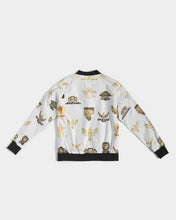 Load image into Gallery viewer, FULLY LOGO FEMALE JACKET - WHITE Women's Bomber Jacket