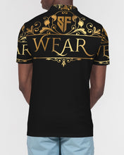 Load image into Gallery viewer, SF WEAR POLO UPPER GOLD - BLACK Men's Slim Fit Short Sleeve Polo
