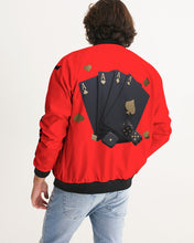 Load image into Gallery viewer, LIFE A GAMBLE. let Play - RED JACKET Men's Bomber Jacket