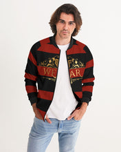 Load image into Gallery viewer, SF WEAR 2 TONE - BLACK/LIGHT BURGUNDY Men's Bomber Jacket