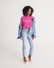 Load image into Gallery viewer, CONCRETE ROSE - HOT PINK Women's Lounge Cropped Tee