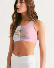 Load image into Gallery viewer, SF WEAR 2 TONE Athletic Wear Top -pink/white Women's Seamless Sports Bra