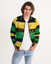 Load image into Gallery viewer, YARDIE (SF WEAR 3 TONE) - BLACK/GREEN/YELLOW Men's Bomber Jacket