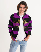Load image into Gallery viewer, SF WEAR 2 TONE - BLACK AND PURPLE Men's Bomber Jacket