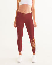 Load image into Gallery viewer, ROSE - BURGUNDY BOTTOM Women's Yoga Pants