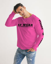 Load image into Gallery viewer, SF WEAR 5STAR - HOT PINK Men's All-Over Print Long Sleeve Tee