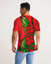 Load image into Gallery viewer, RIGHTSIDE FULLY ROSES - RED/GOLD Men's Tee