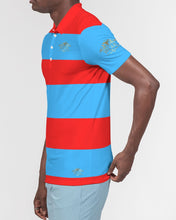 Load image into Gallery viewer, SF WEAR GOLDEN POLO - SKY BLUE/RED Men's Slim Fit Short Sleeve Polo