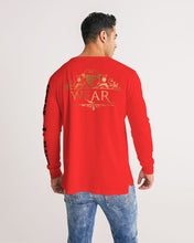 Load image into Gallery viewer, SF WEAR 5STAR - BRIGHT RED Men's All-Over Print Long Sleeve Tee