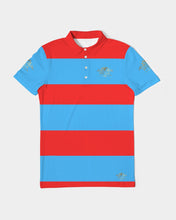 Load image into Gallery viewer, SF WEAR GOLDEN POLO - SKY BLUE/RED Men's Slim Fit Short Sleeve Polo