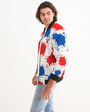 Load image into Gallery viewer, SPLASH /PATRIOT- WHITE Men's Bomber Jacket